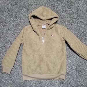 Champion Tan Quarter-Zip Pullover Hoodie